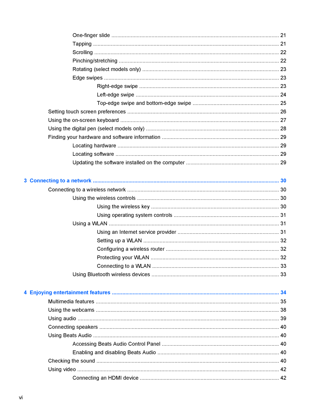 HP g012nr manual Connecting to a network 