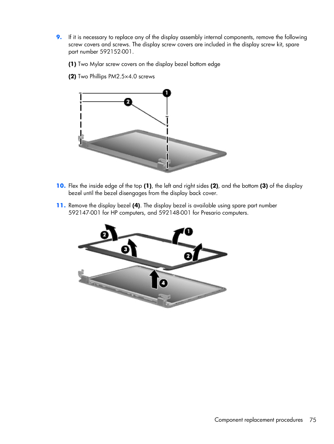 HP CQ42, G42 manual 