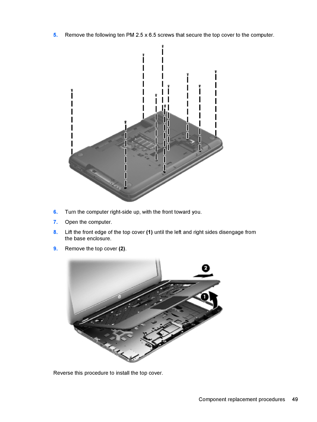 HP g6-1b6n8r QA059UAR#ABA manual 