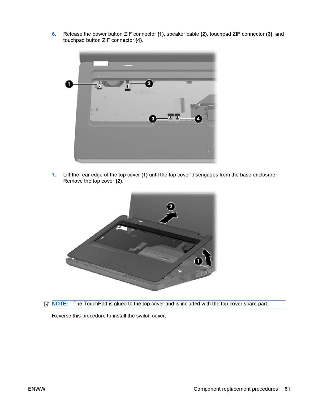 HP CQ62, G62-222US manual Enww 