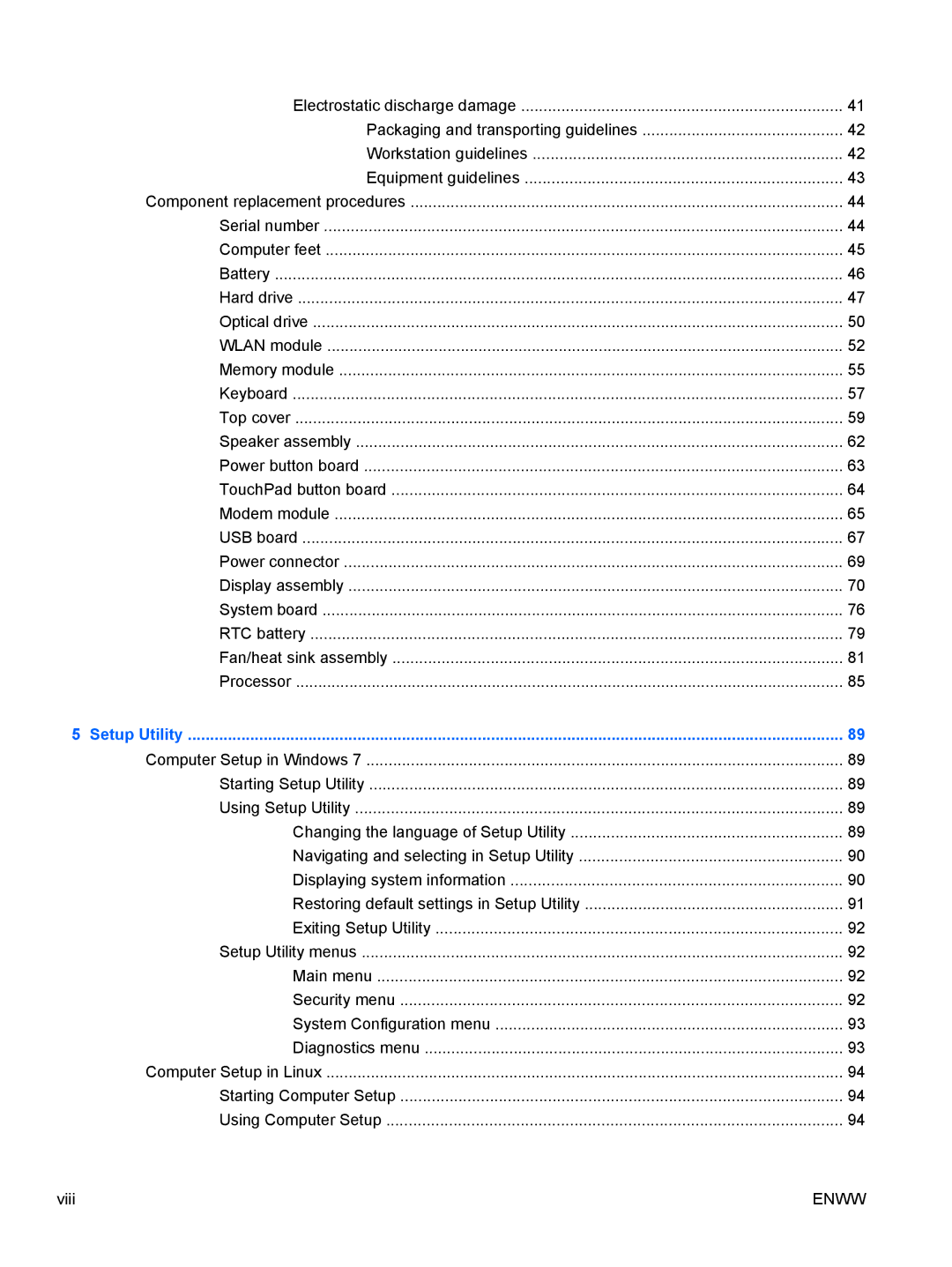 HP CQ62, G62-222US manual Setup Utility 