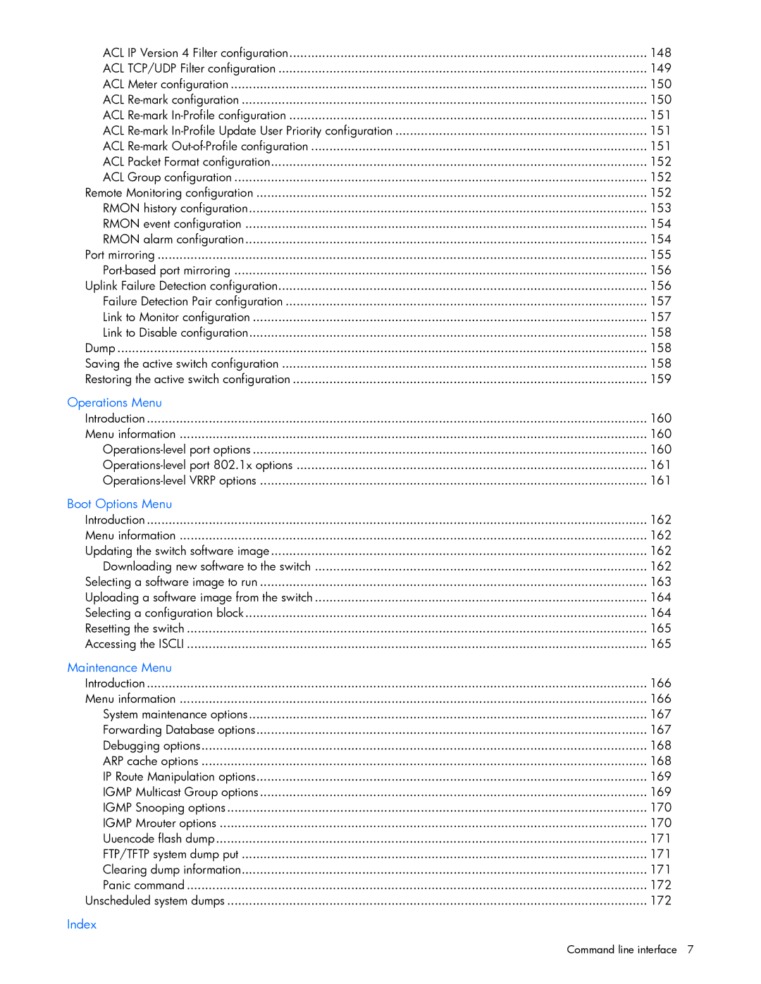 HP GbE2c manual Index 