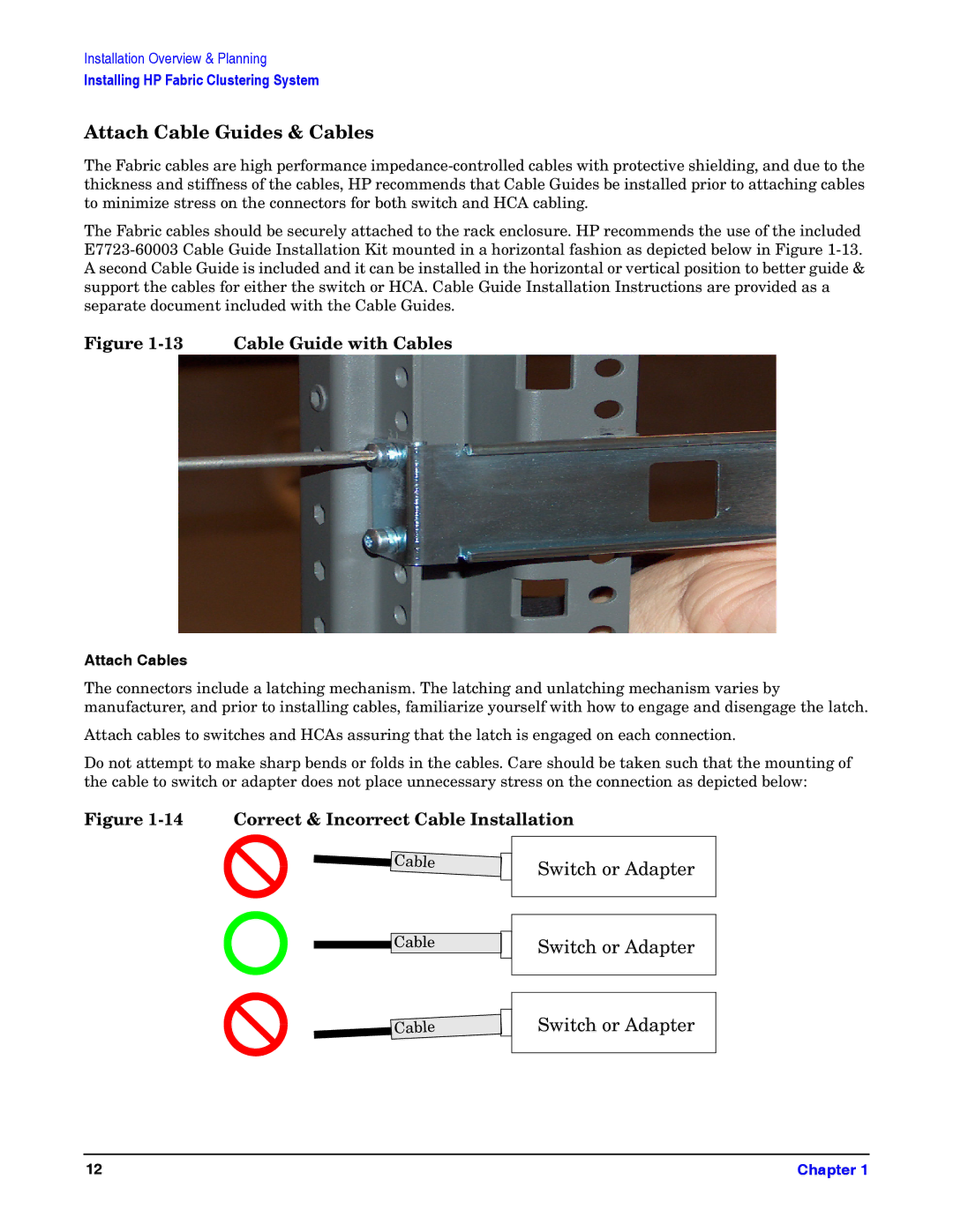 HP General IO Connectivity manual Attach Cable Guides & Cables, Attach Cables 