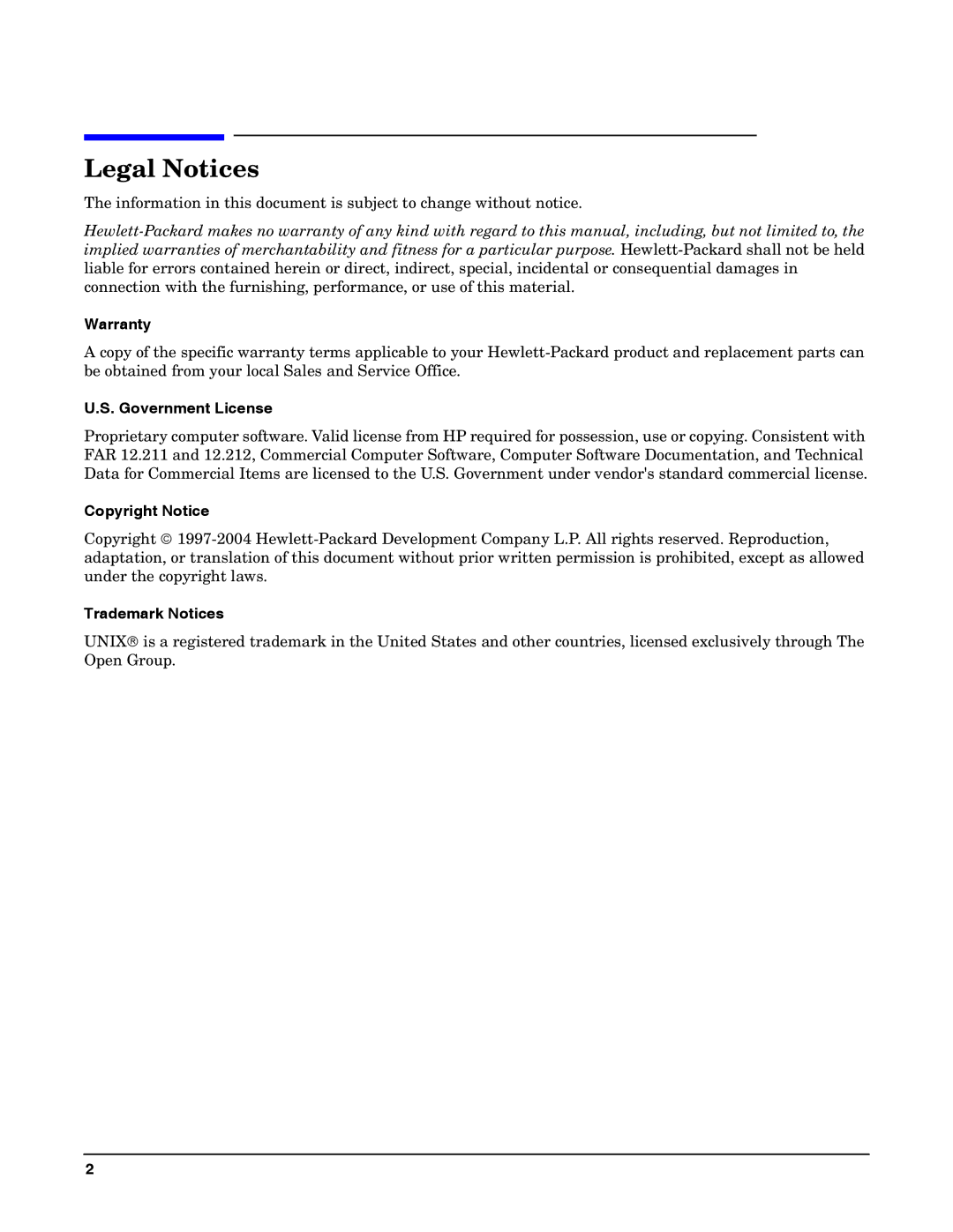 HP General IO Connectivity manual Warranty, Government License, Copyright Notice, Trademark Notices 