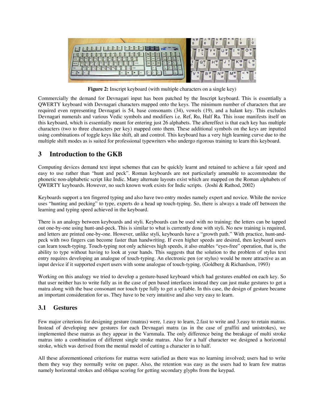 HP manual Introduction to the GKB, Gestures 