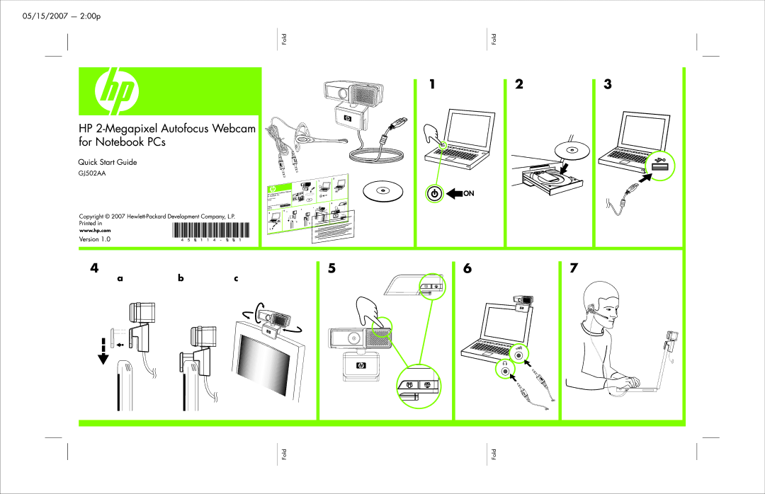 HP GJ502AA manual 