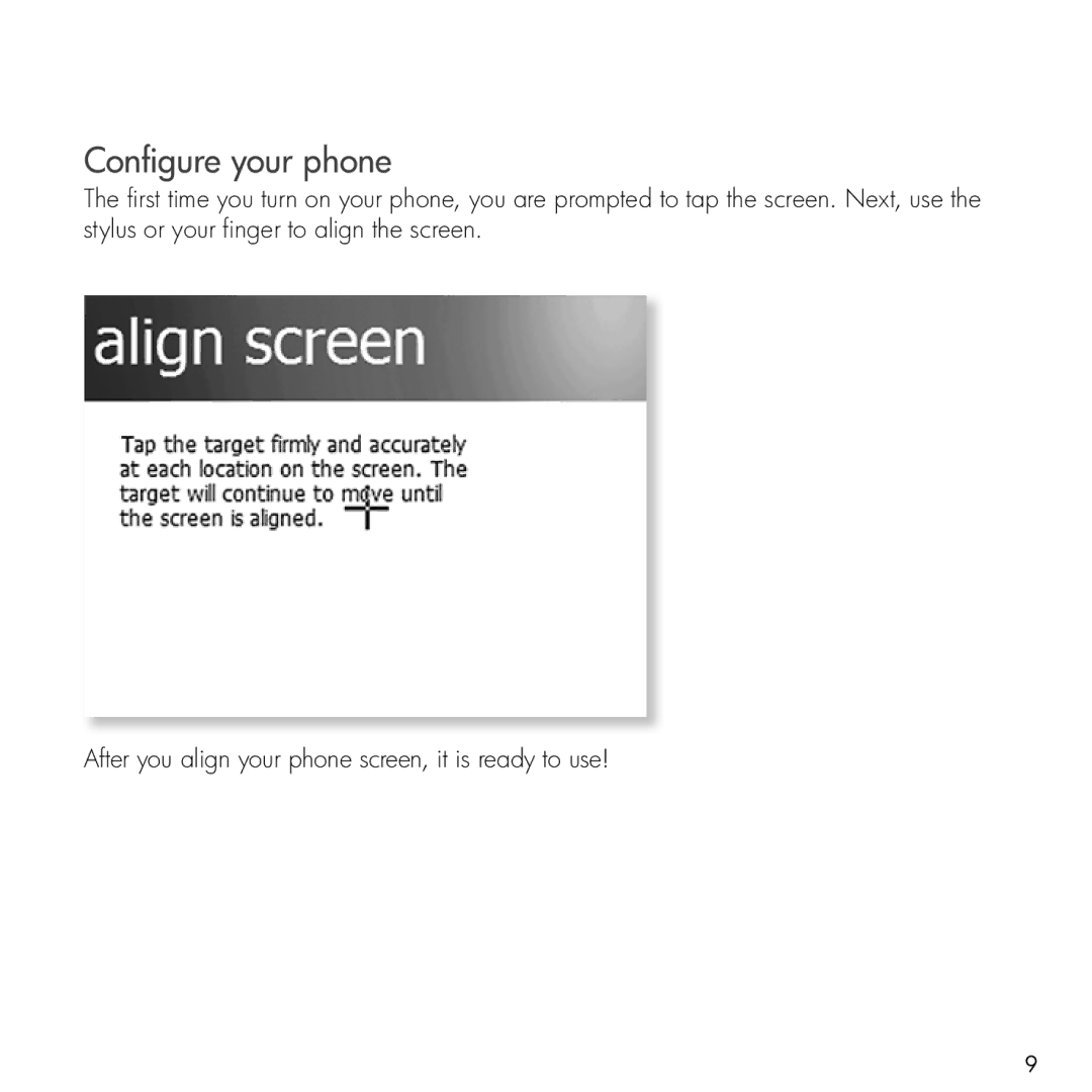 HP Glisten manual Configure your phone 