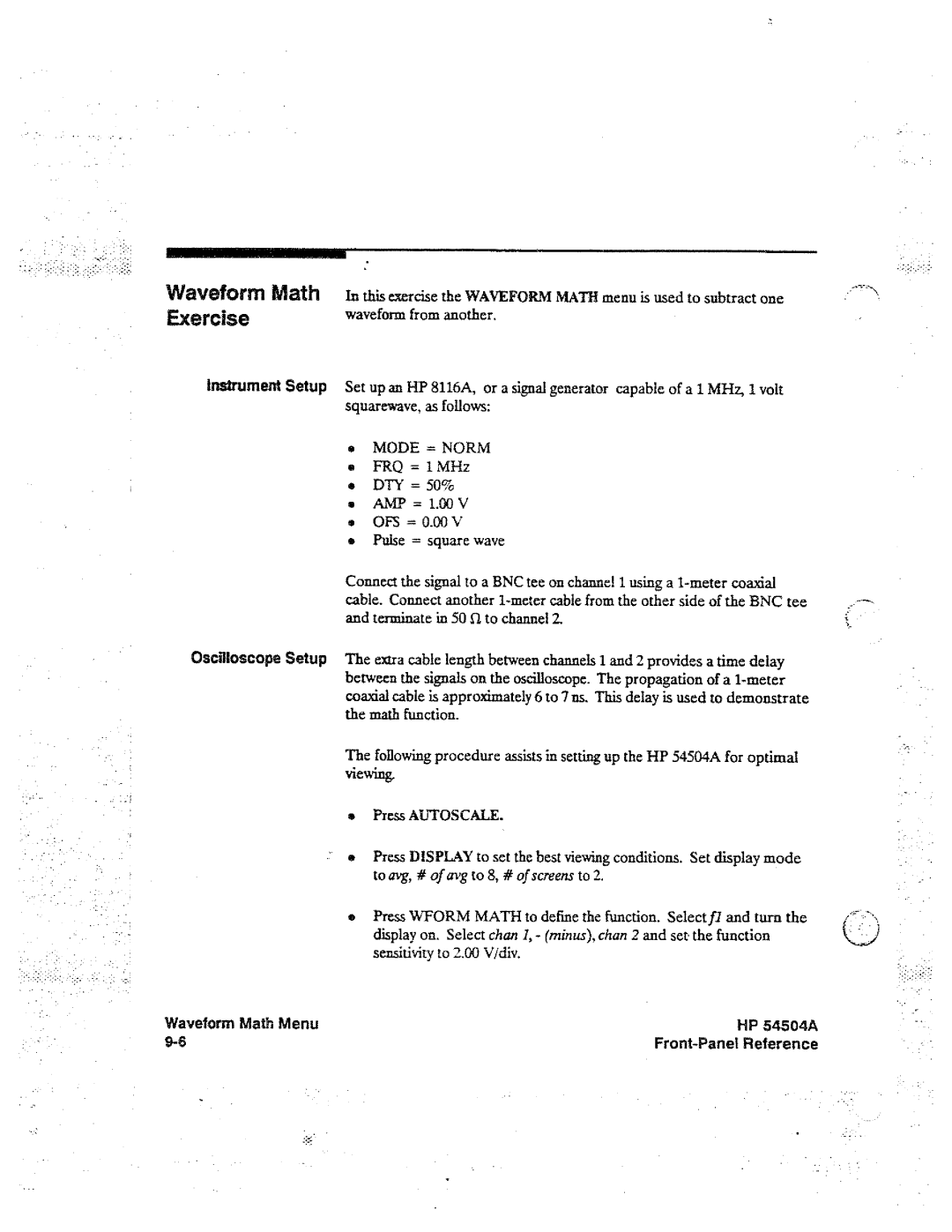 HP Graphics 54504A manual 