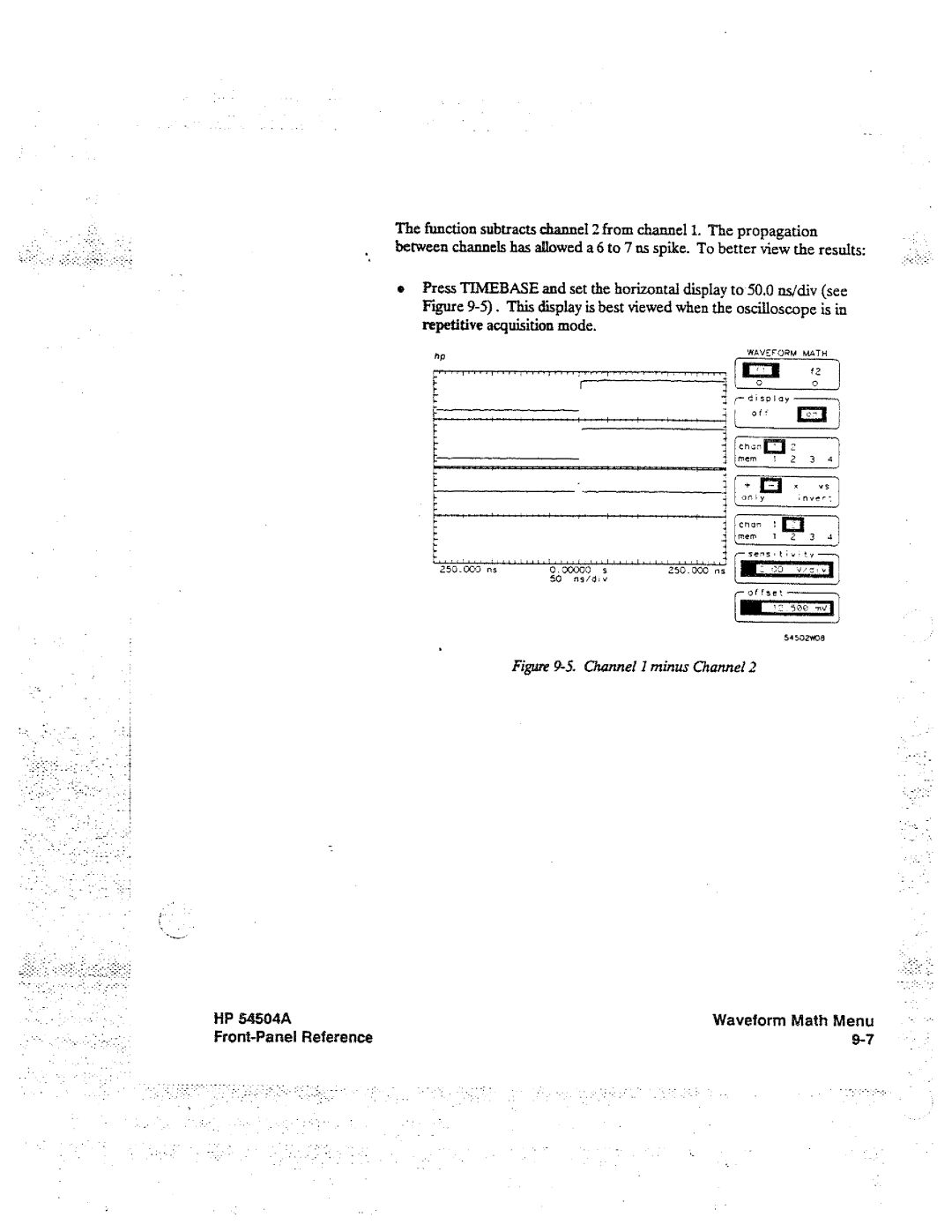 HP Graphics 54504A manual 