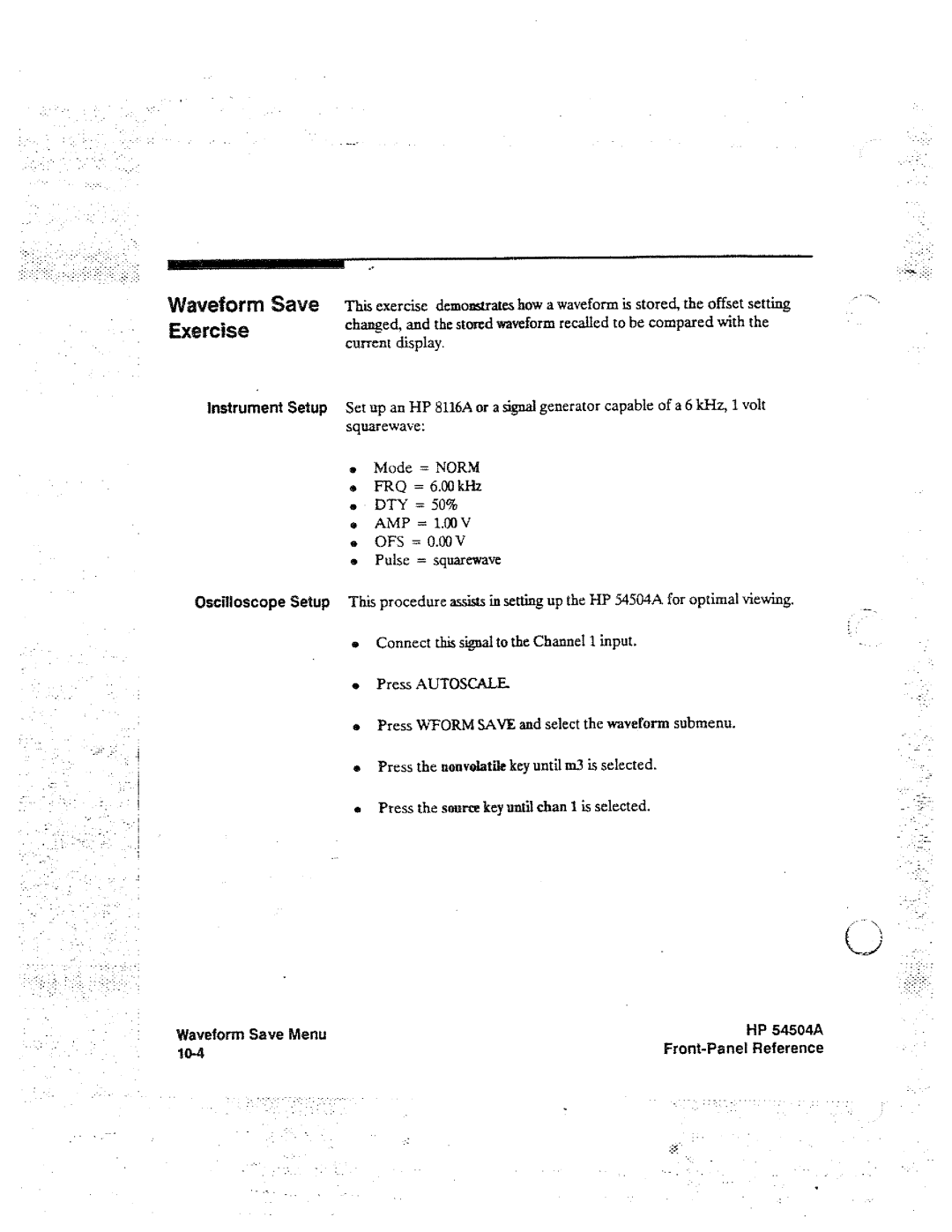 HP Graphics 54504A manual 