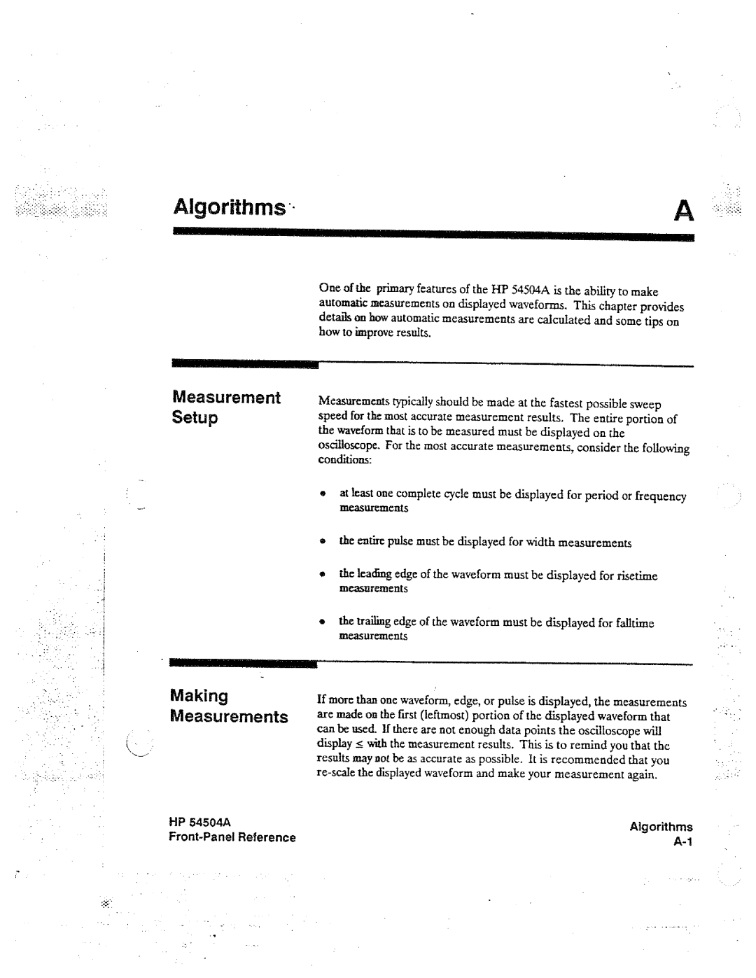 HP Graphics 54504A manual 