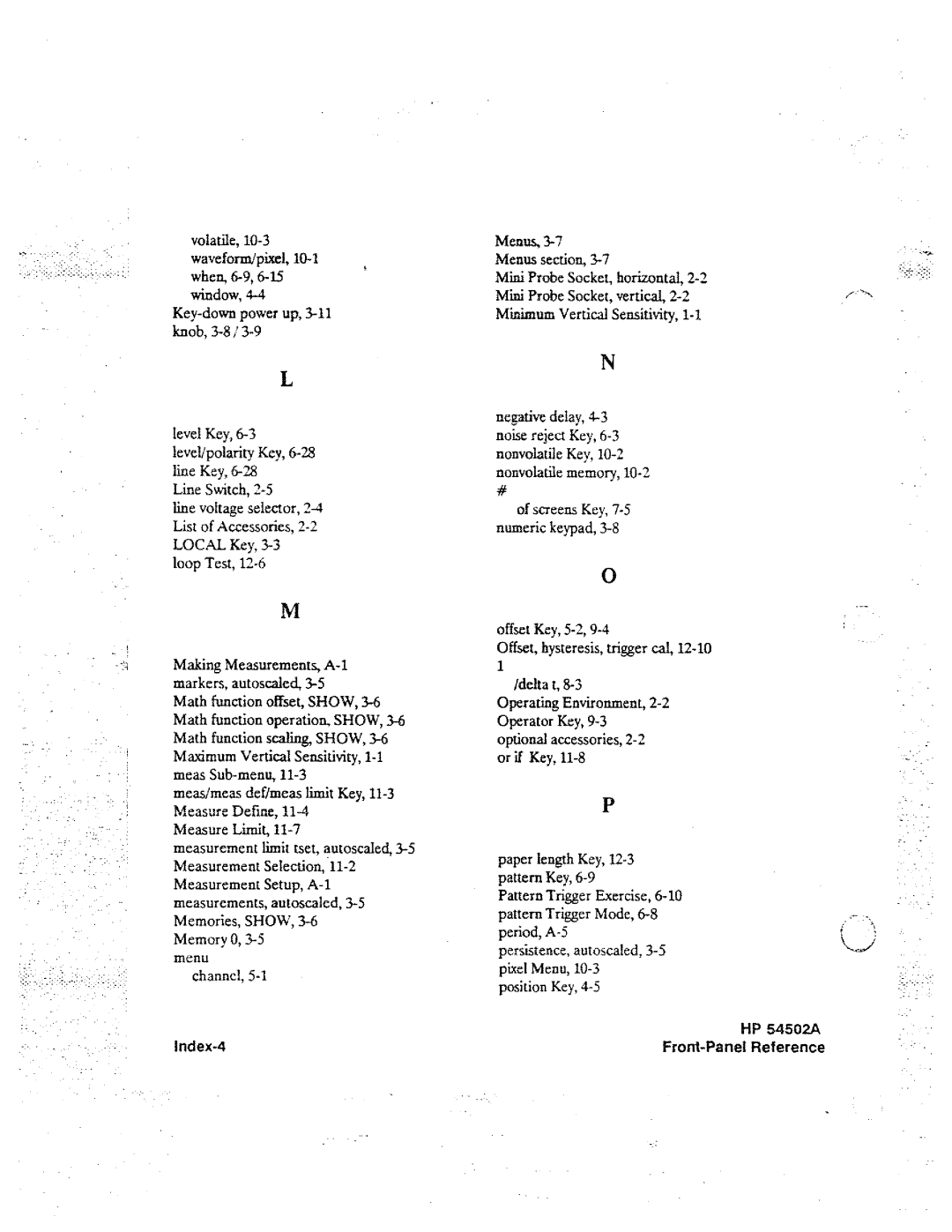 HP Graphics 54504A manual 