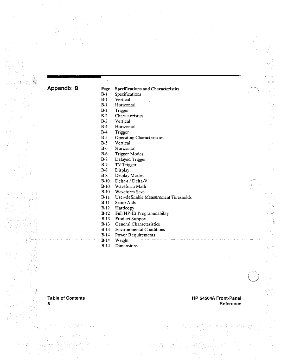 HP Graphics 54504A manual 