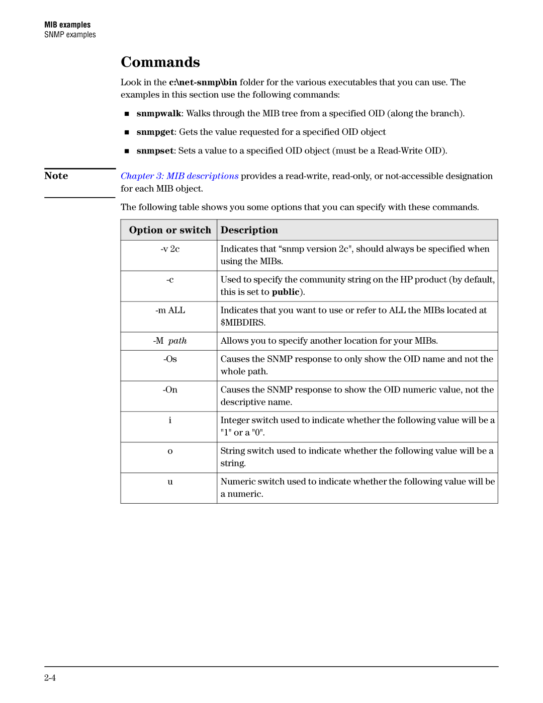 HP Guest Management Software manual Causes the Snmp response to only show the OID name and not 