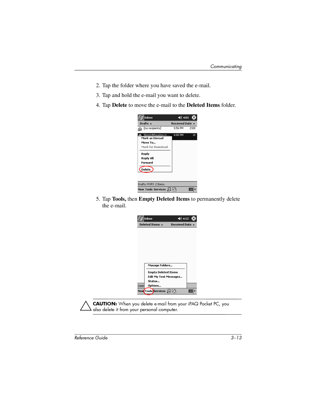 HP H1910e manual Communicating 