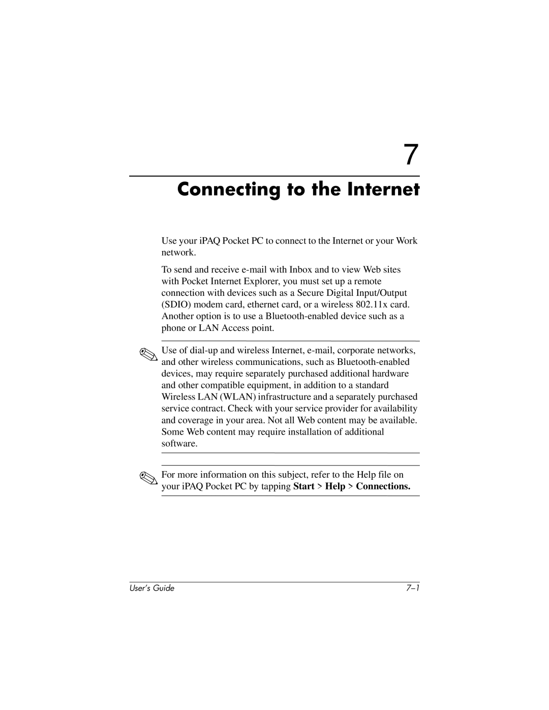 HP h1935, h1945, h1940, h1937 manual Connecting to the Internet 