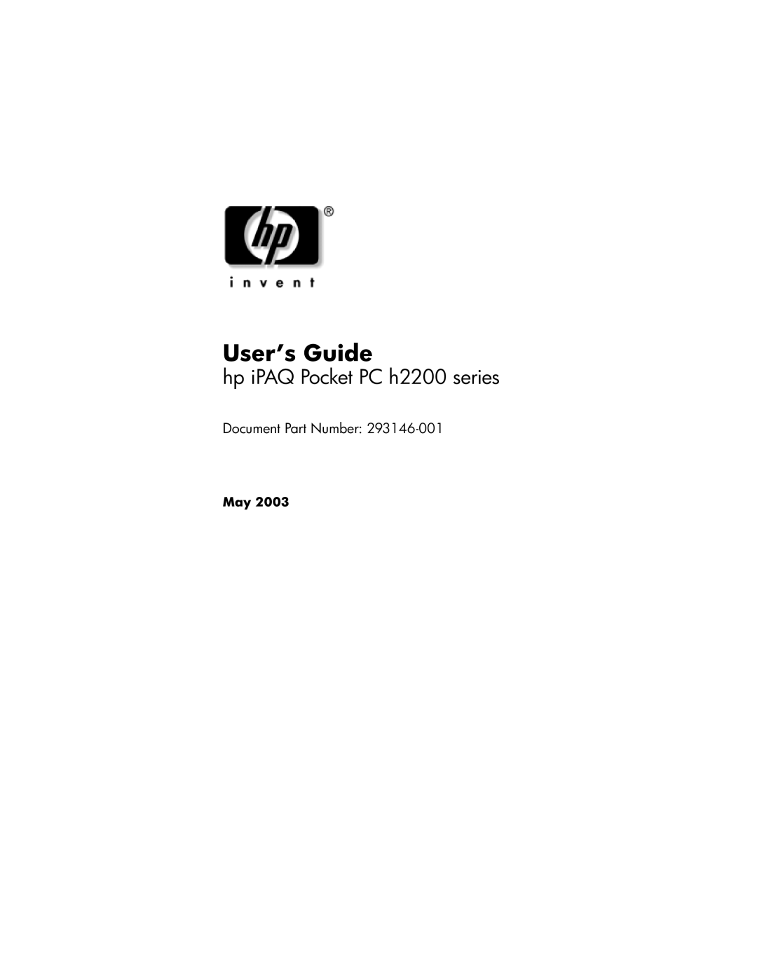 HP H2200 manual User’s Guide 