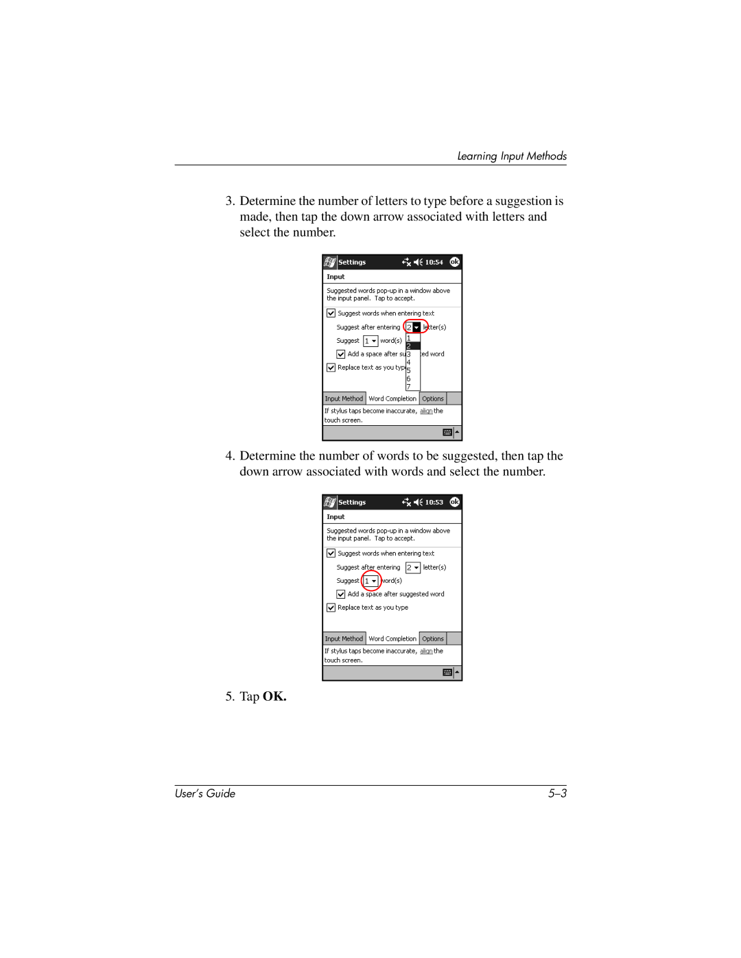 HP H2200 manual Learning Input Methods 