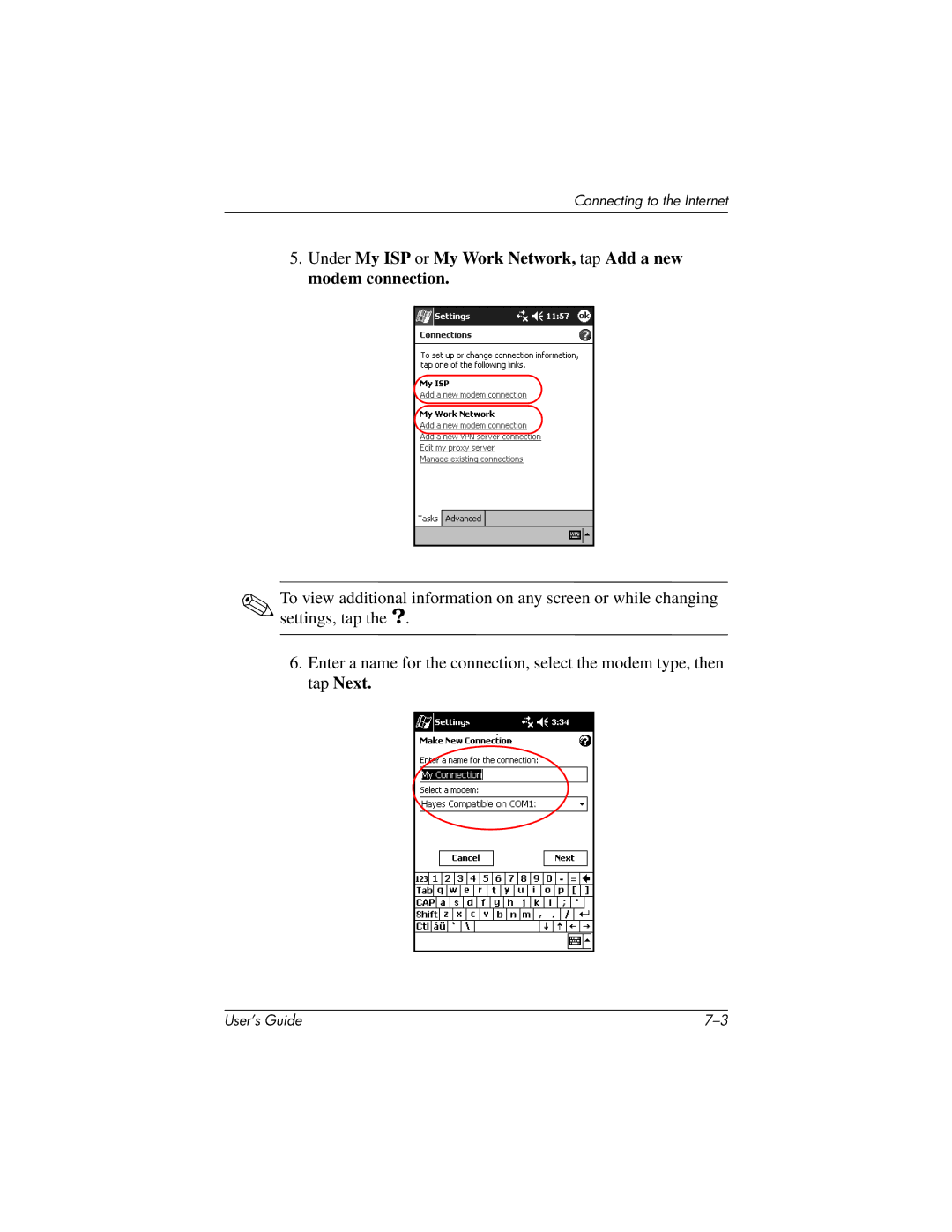 HP H2200 manual Connecting to the Internet 