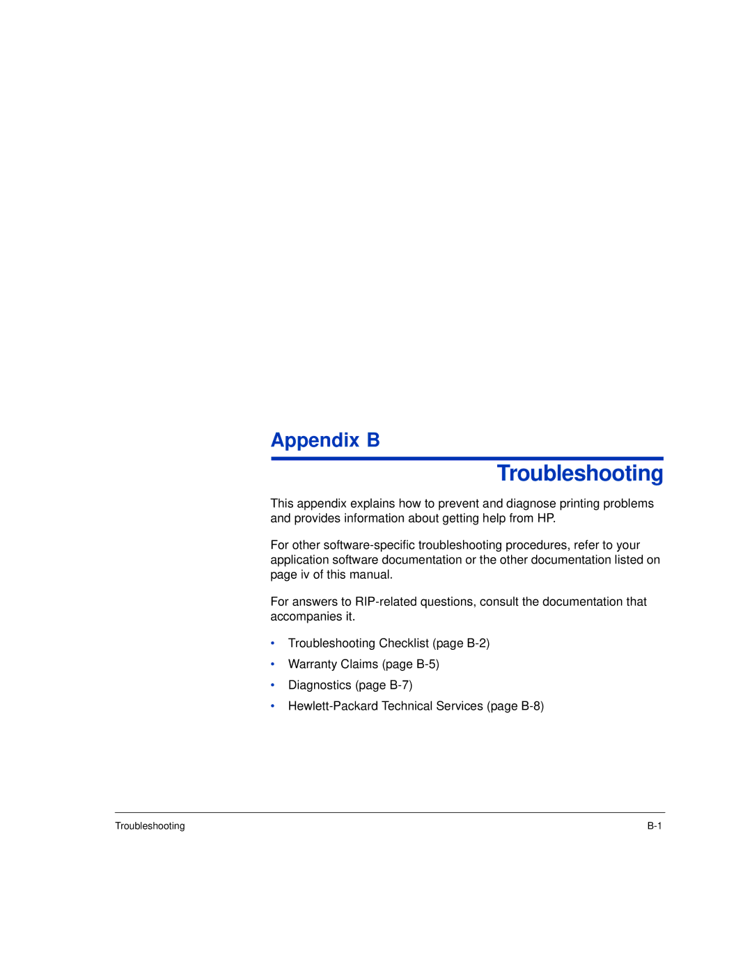 HP H45000, H35000 manual Troubleshooting 