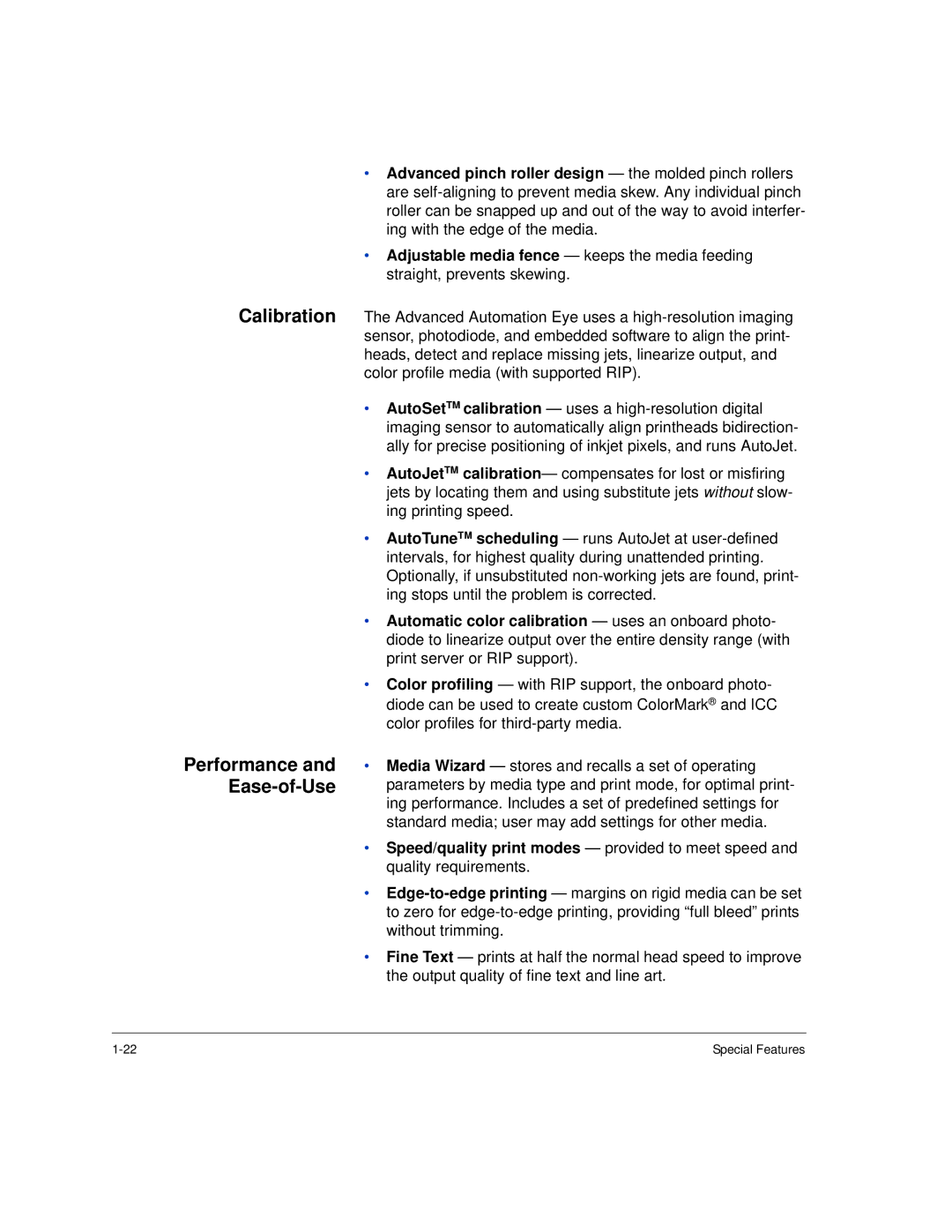 HP H35000, H45000 manual Calibration Performance and Ease-of-Use 