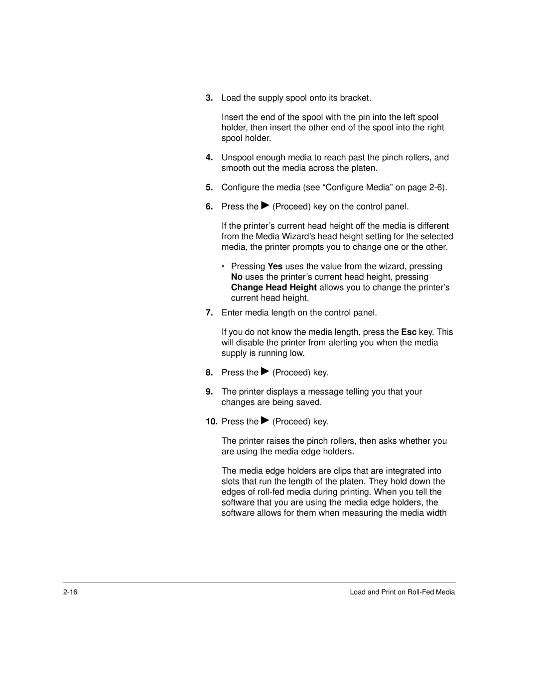 HP H35000, H45000 manual Load and Print on Roll-Fed Media 