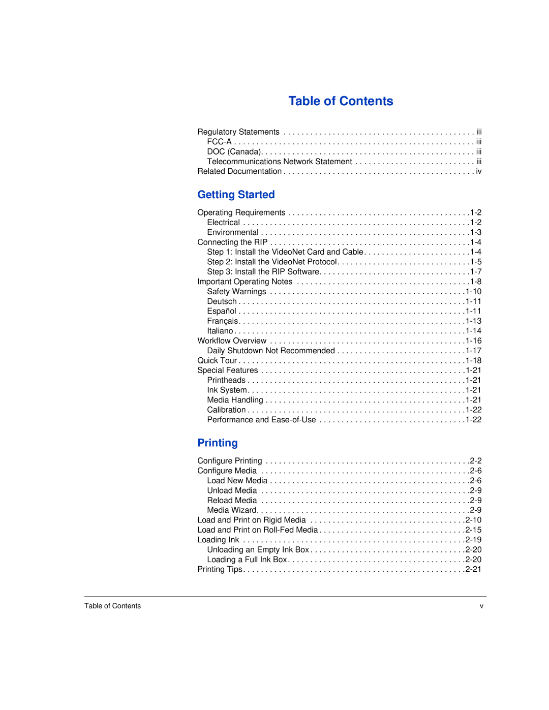 HP H45000, H35000 manual Table of Contents 