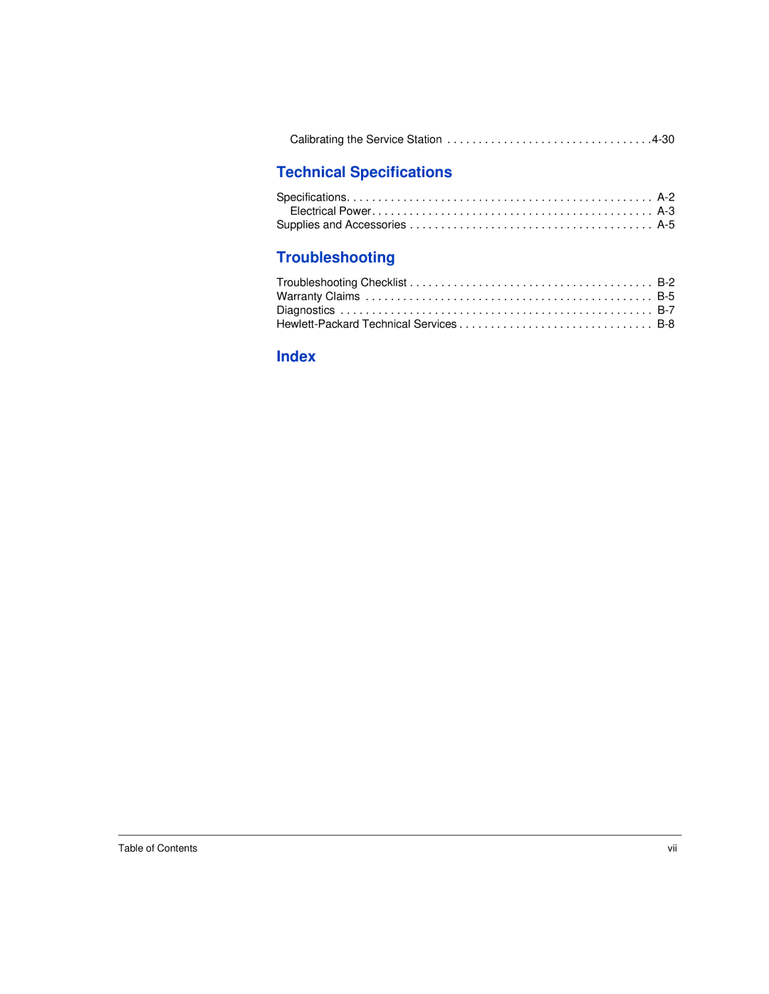 HP H45000, H35000 manual Index 