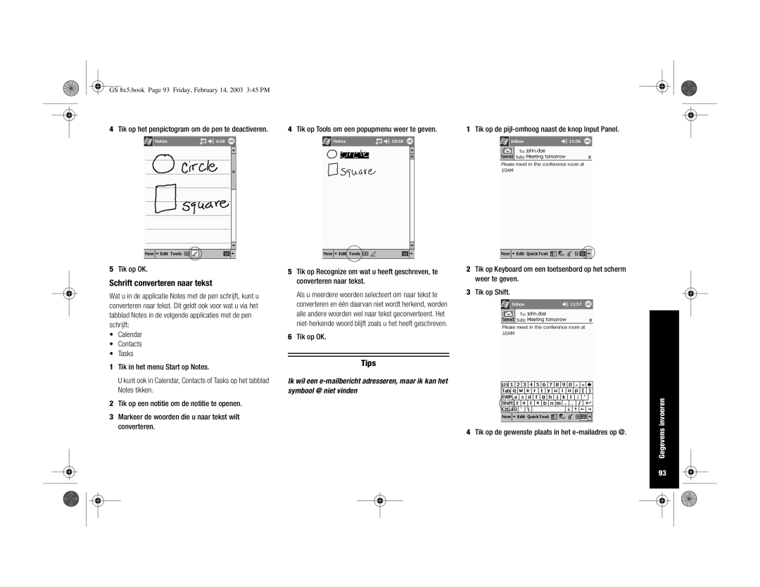 HP H3900 manual Schrift converteren naar tekst, Tik op OK 