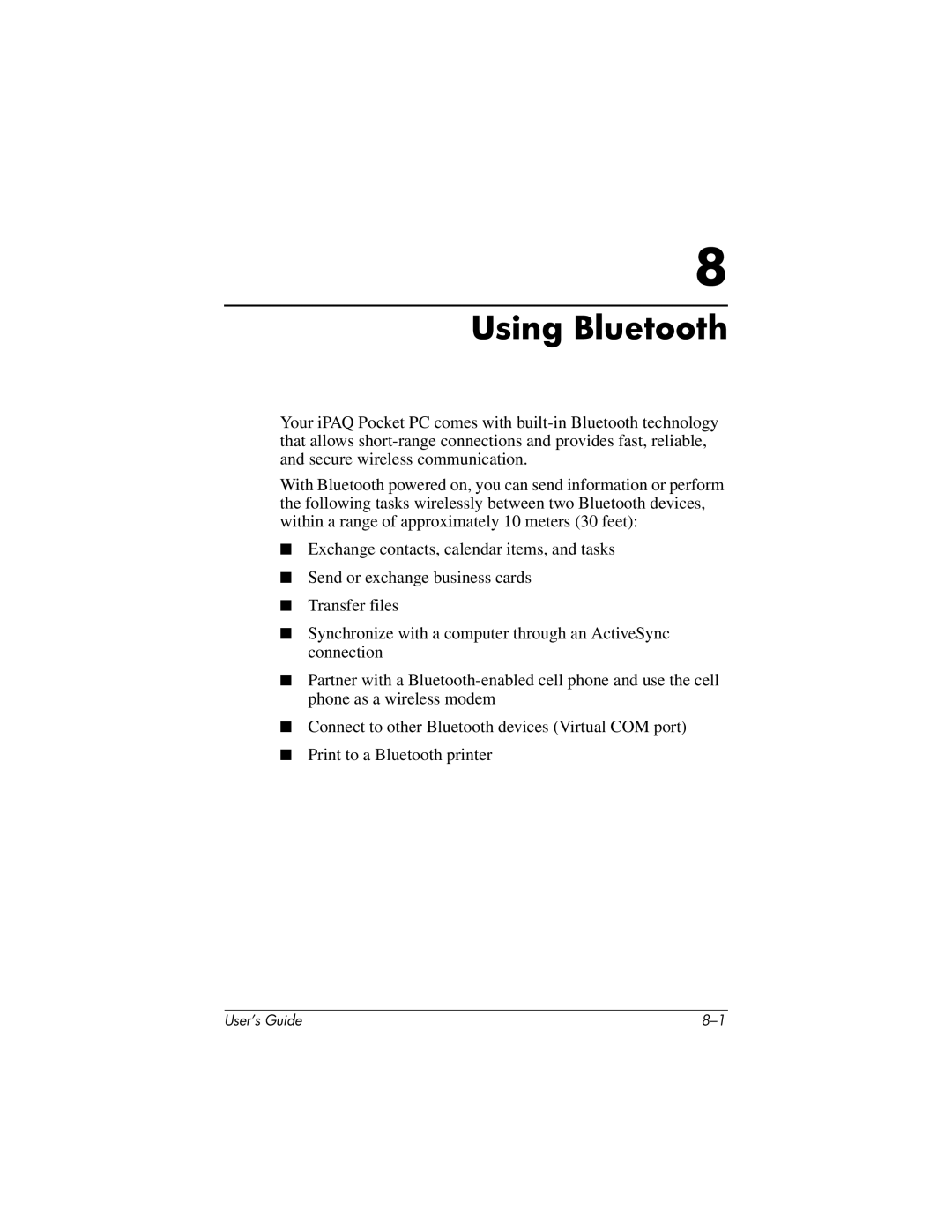 HP h4100 manual Using Bluetooth 