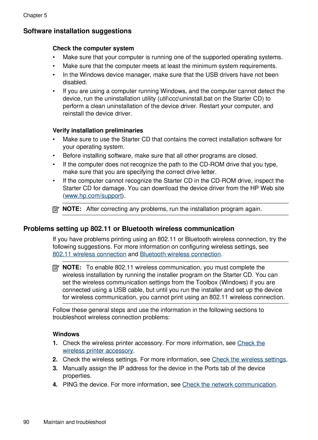 HP H470B Mobile Inkjet CB027A#B1H manual Software installation suggestions, Check the computer system 