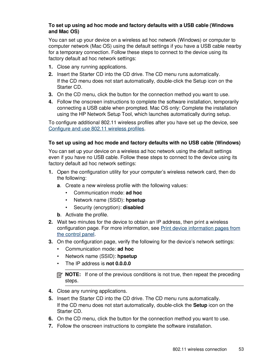 HP H470b manual Wireless connection 