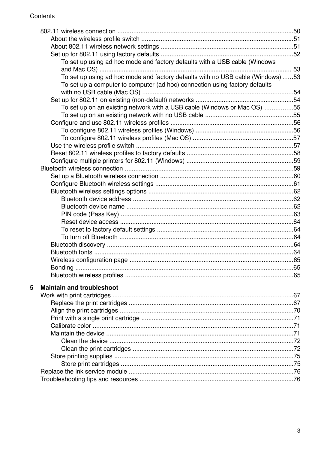 HP H470b manual Maintain and troubleshoot 