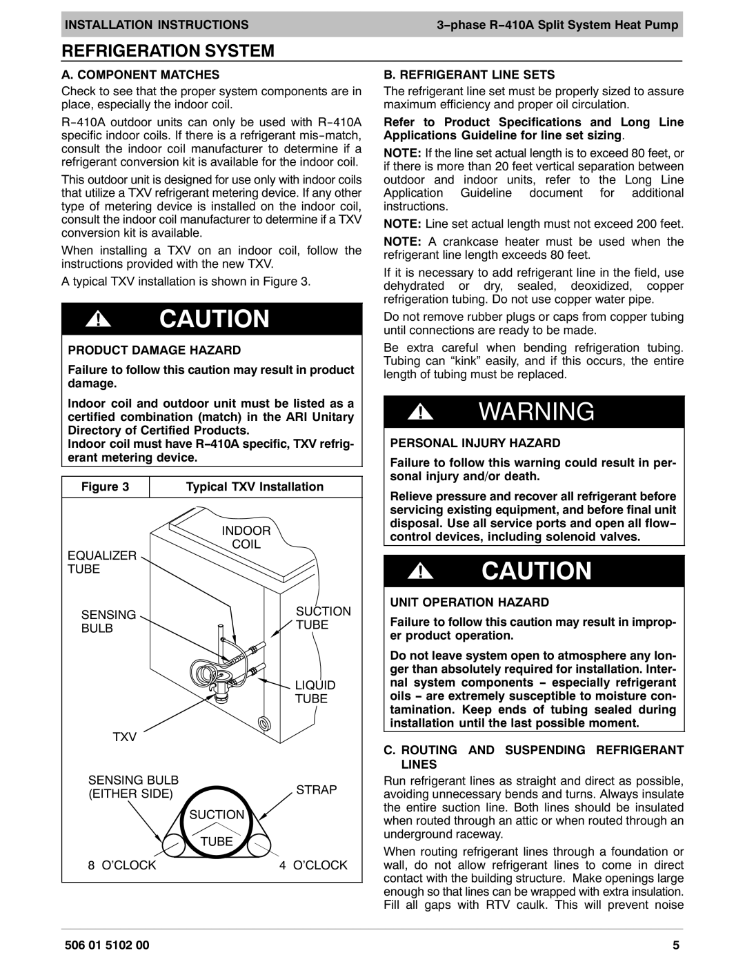 HP H4H3 manual Refrigeration System 