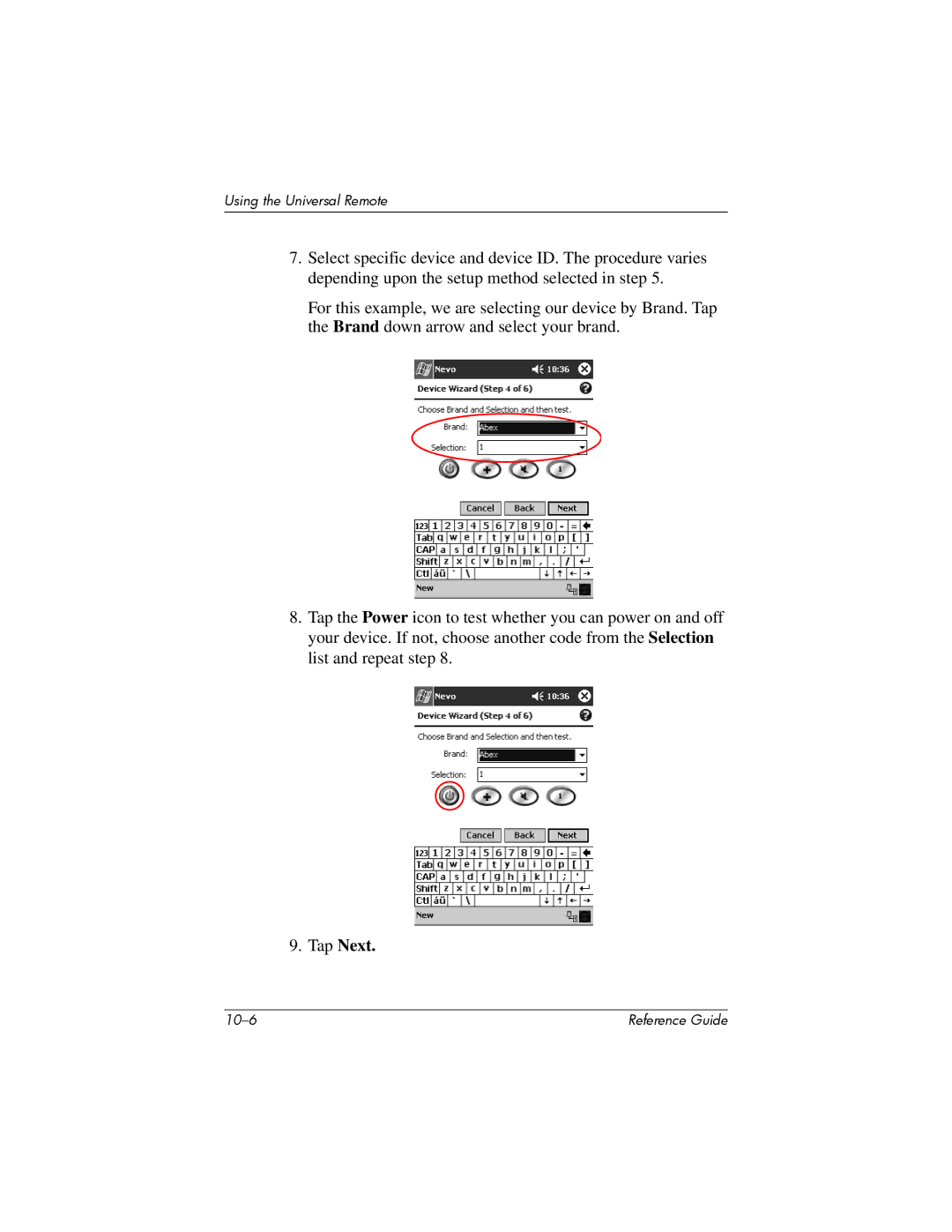 HP H5400 manual 10-6 