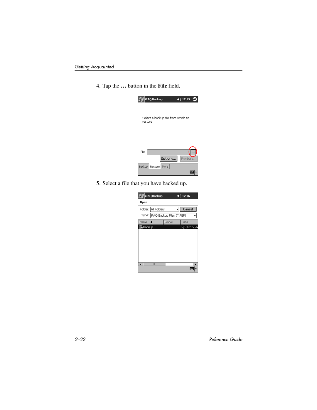 HP H5400 manual Getting Acquainted 