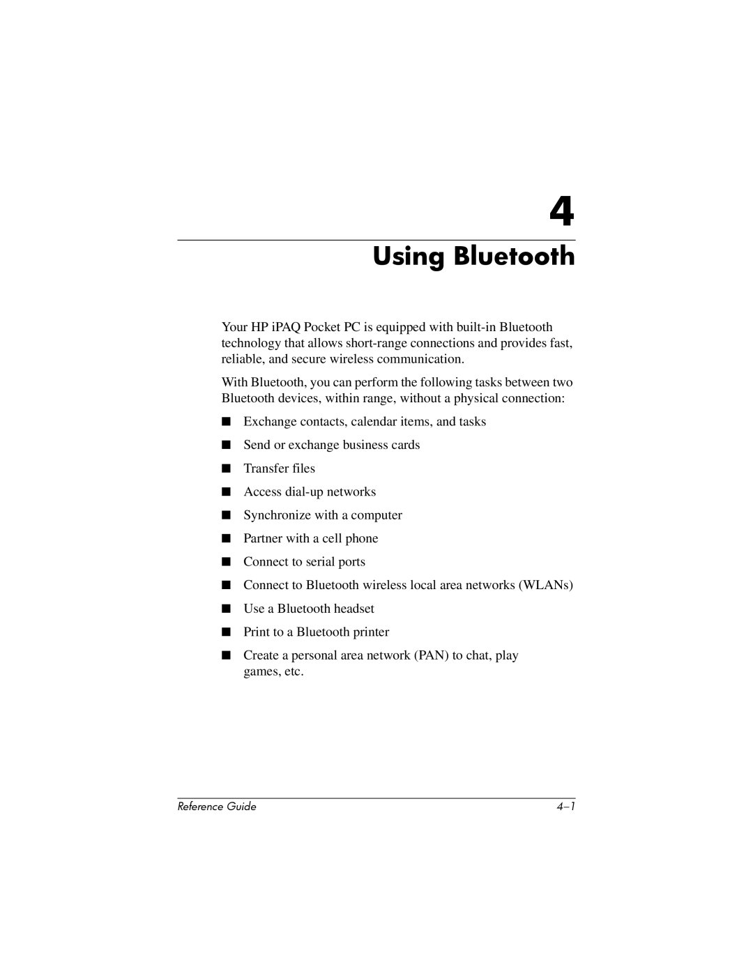 HP H5400 manual Using Bluetooth 