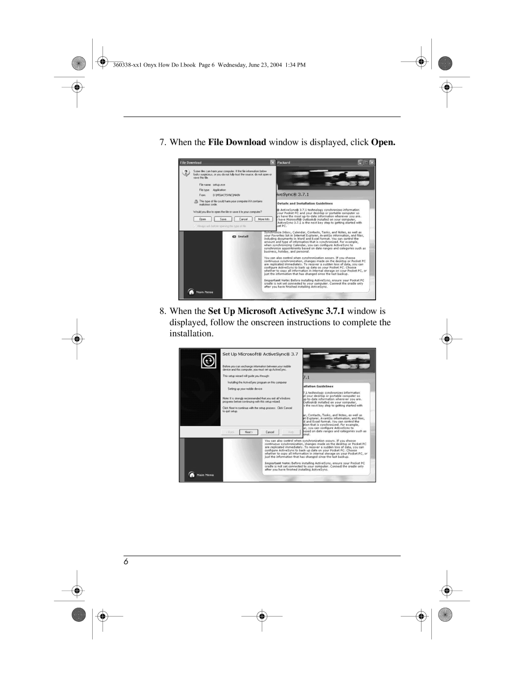 HP h6300 manual When the File Download window is displayed, click Open 