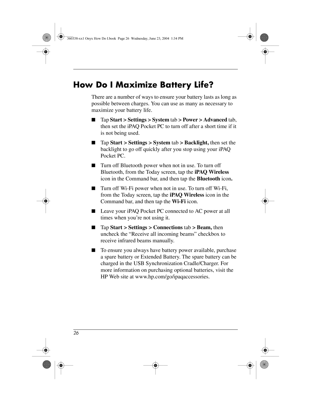 HP h6300 manual How Do I Maximize Battery Life? 