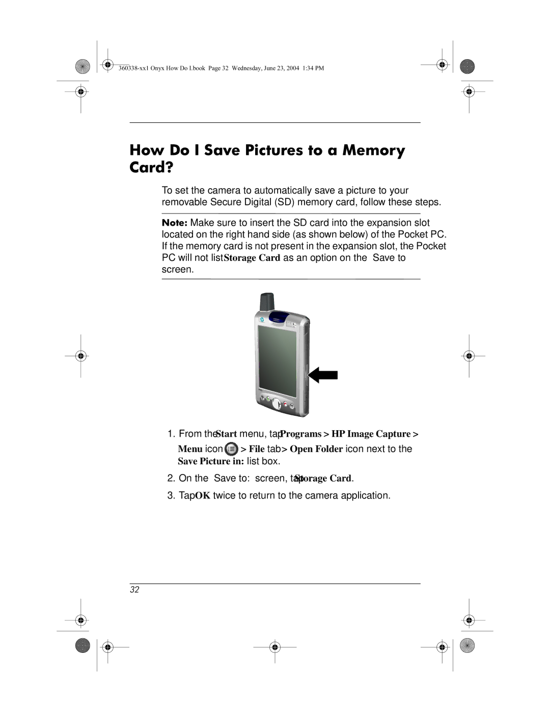 HP h6300 manual How Do I Save Pictures to a Memory Card? 