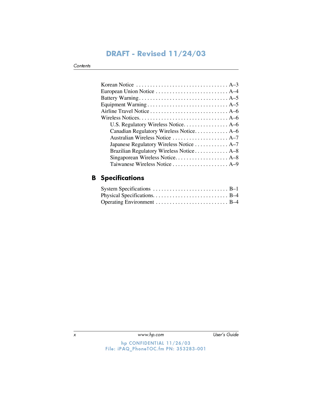 HP h6300 manual Specifications 