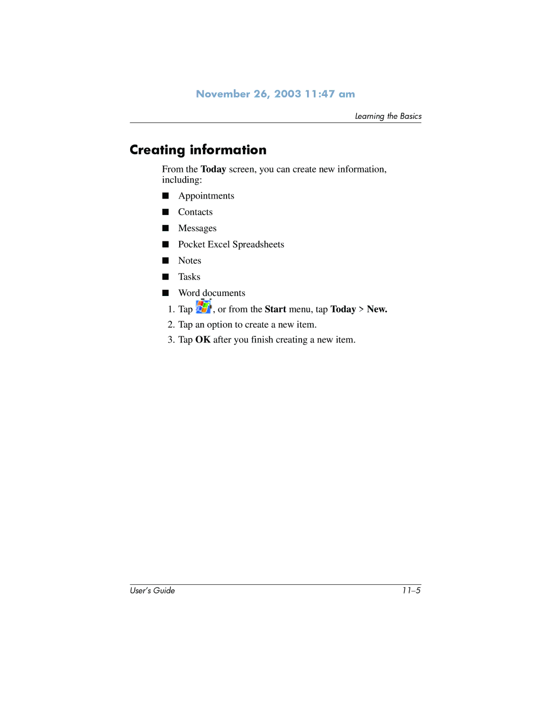 HP h6300 manual Creating information 