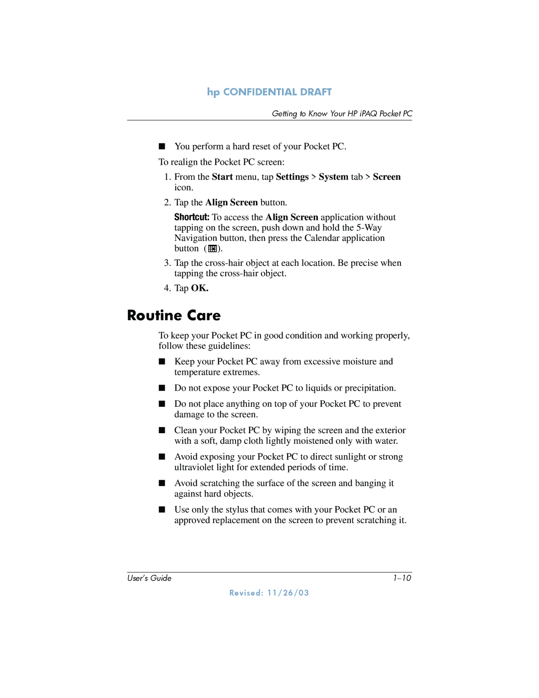 HP h6300 manual Routine Care 