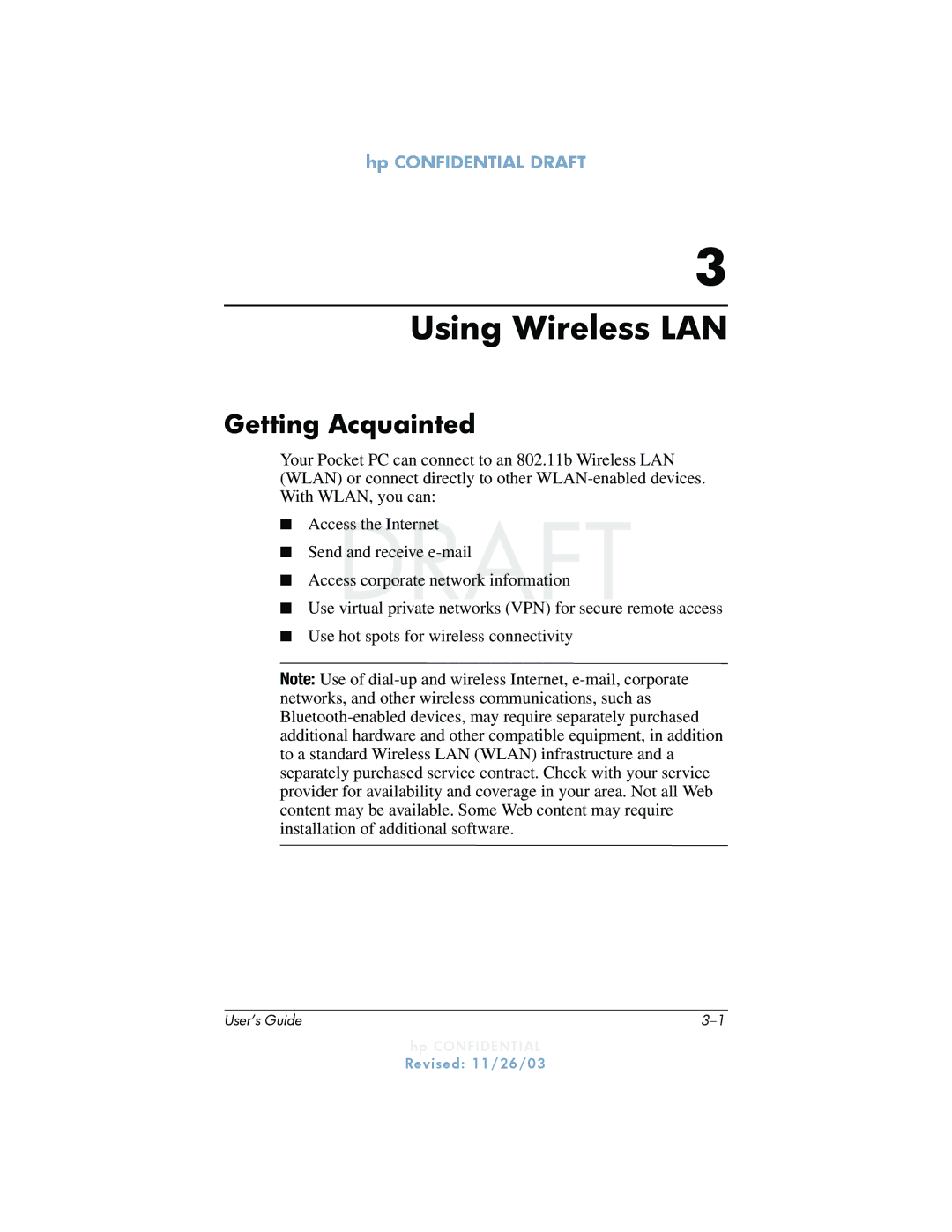 HP h6300 manual Using Wireless LAN, Getting Acquainted 