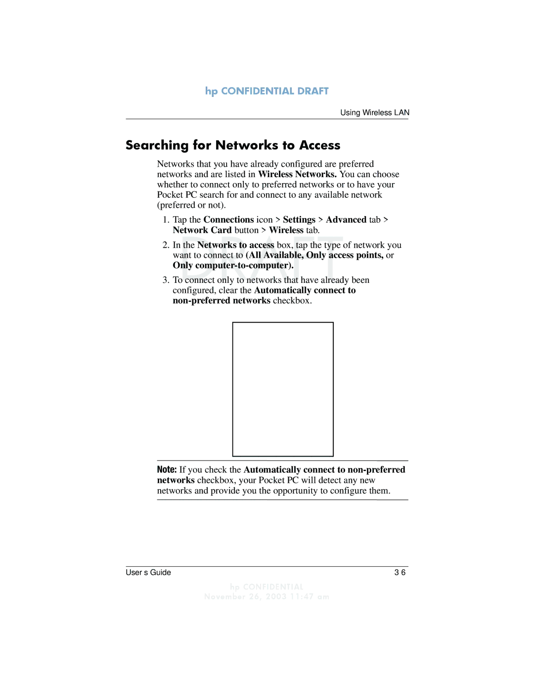 HP h6300 manual Searching for Networks to Access, Only computer-to-computer 