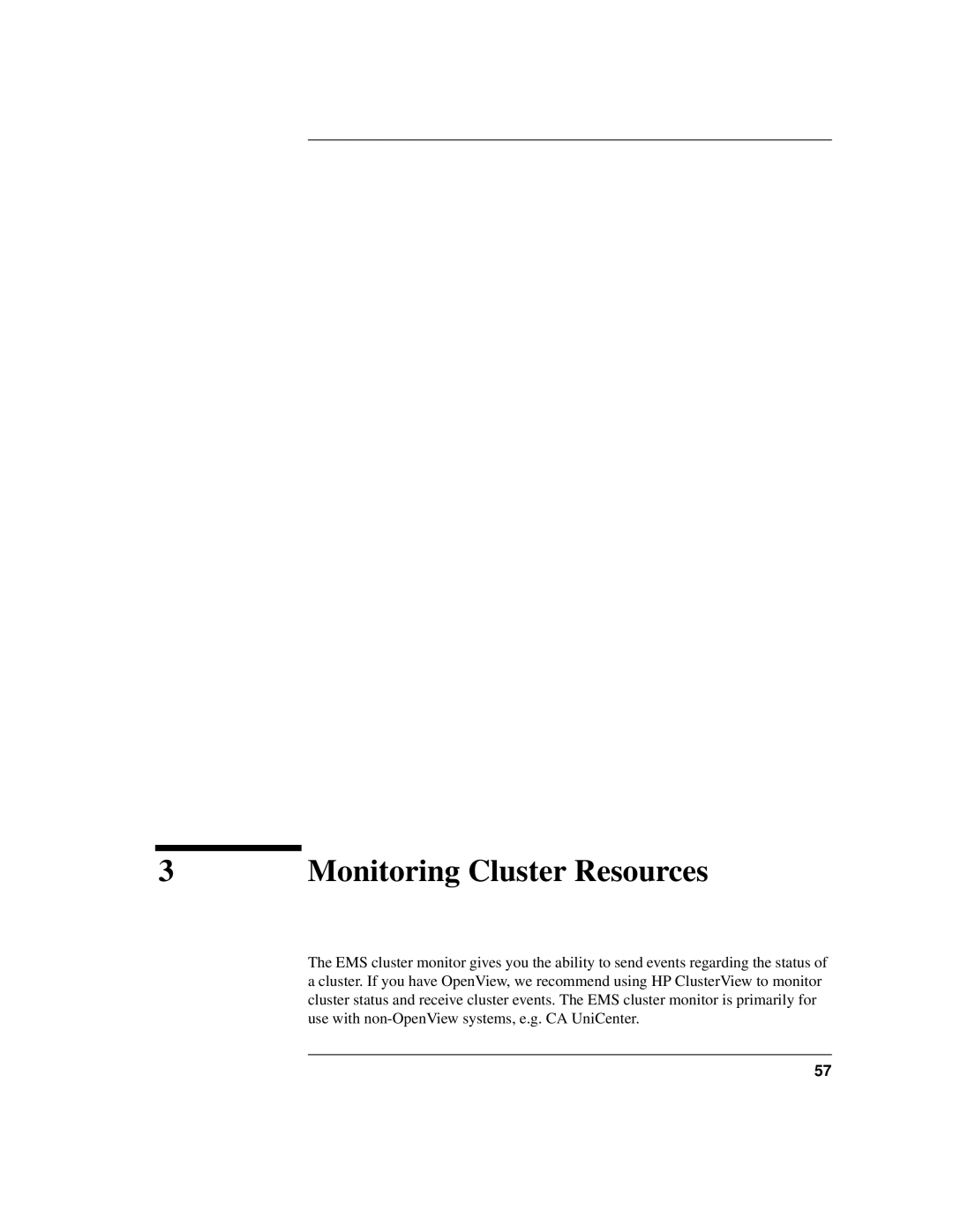 HP HA s Software manual Monitoring Cluster Resources 