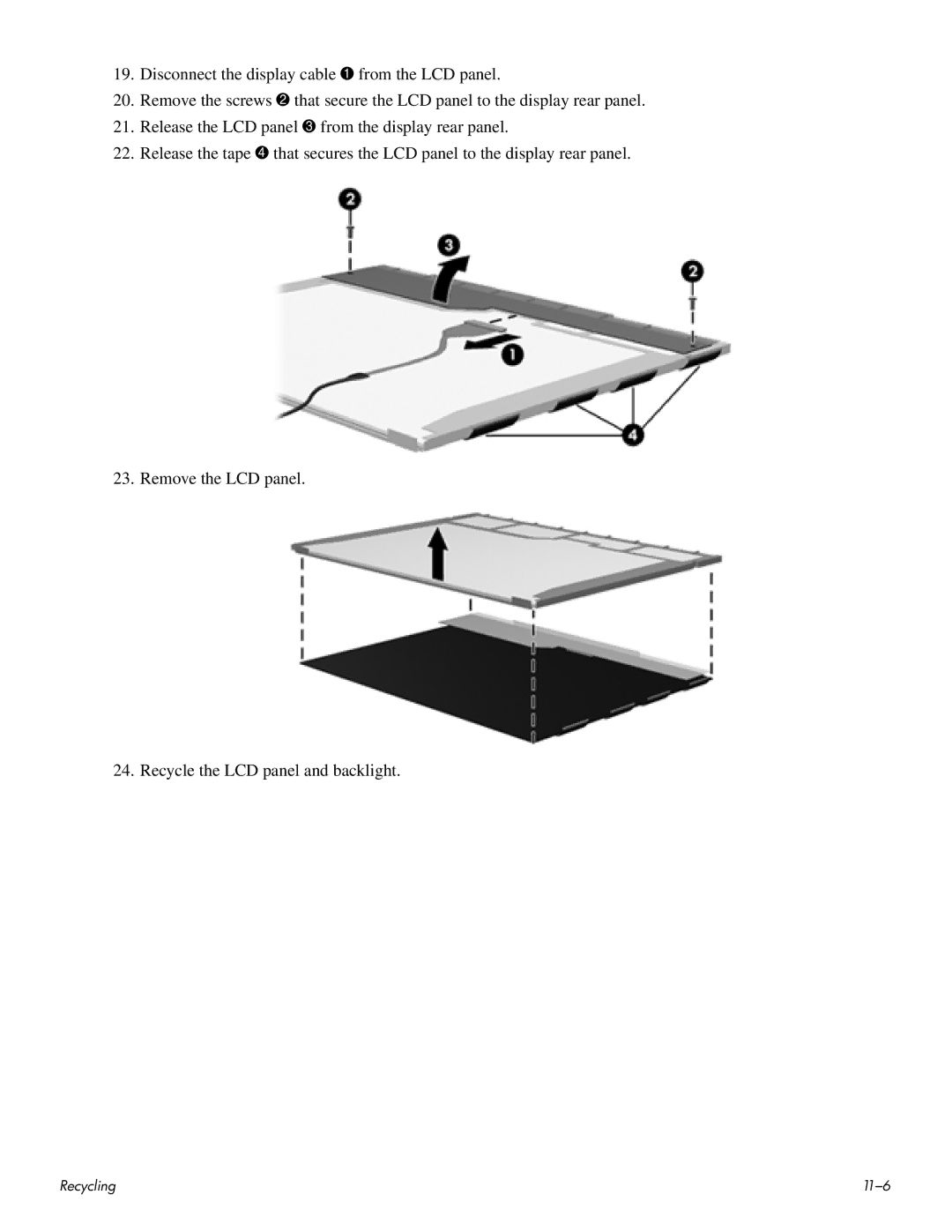 HP HDX 16 manual 11-6 