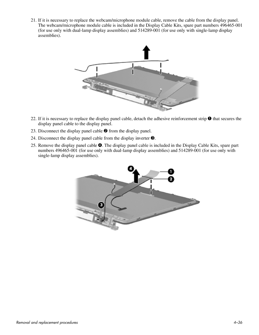 HP HDX 16 manual Removal and replacement procedures 