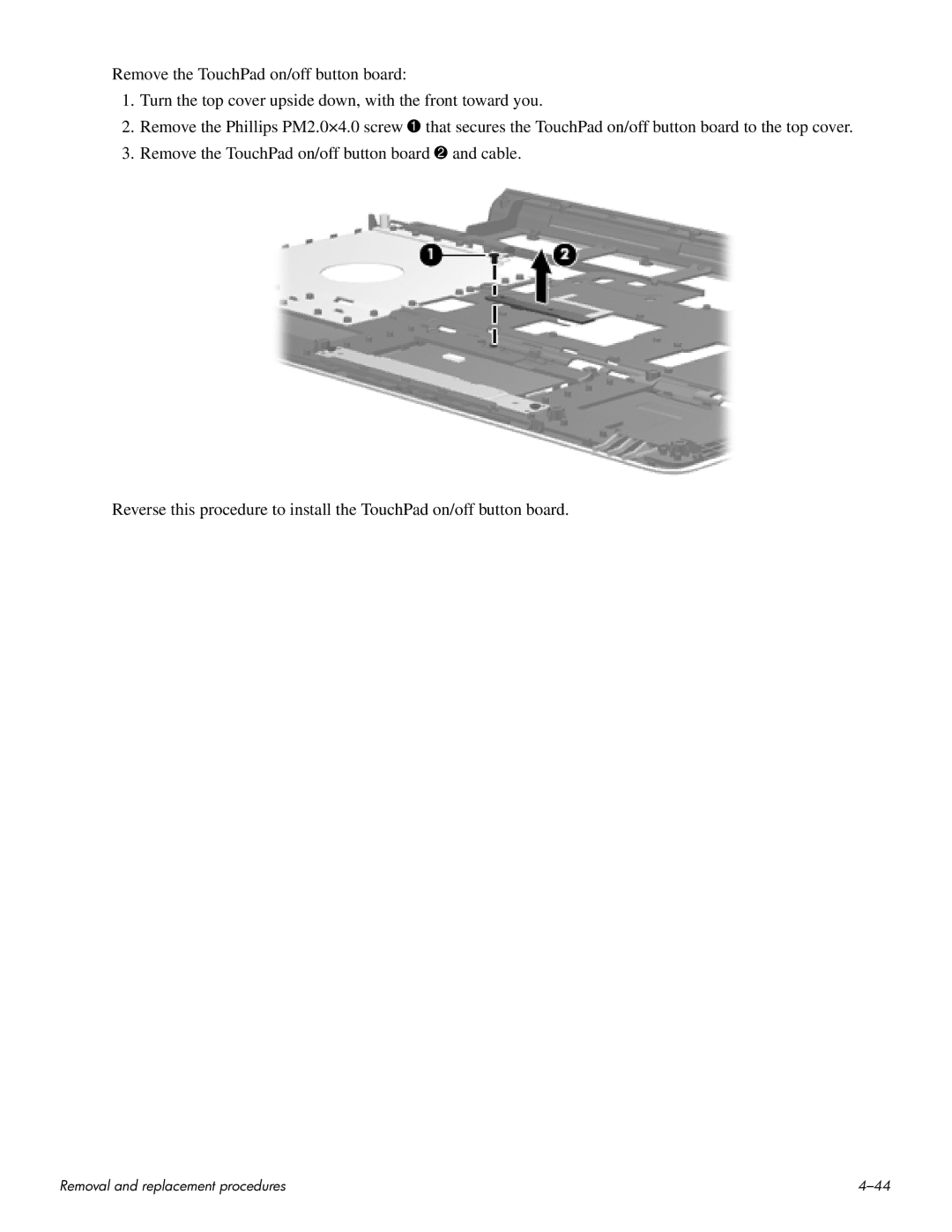 HP HDX 16 manual Removal and replacement procedures 