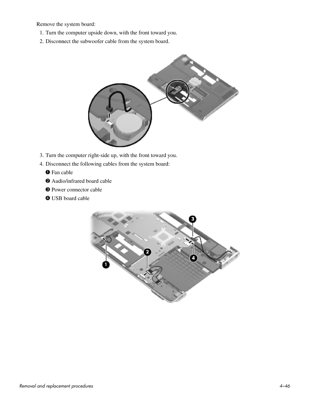 HP HDX 16 manual Removal and replacement procedures 